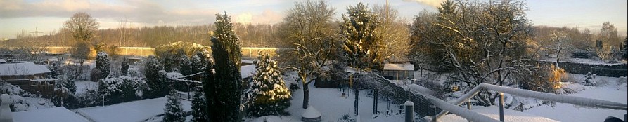 Image:Snow Panorama Marl - Germany ; Schneepanorama in Marl NRW