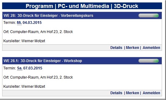 Image:Vortrag und Workshop zu 3D-Druck bei der VHS Weißenburg